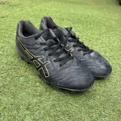 ASICS サッカースパイクシューズ 黒 23cm
