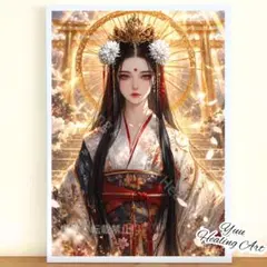 黄金の光が道を開く 天照大神No.138｜ 運気好転・金運・開運ヒーリングアート
