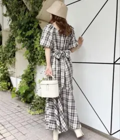 バックリボンマーメイドワンピース　NICE CLAUP