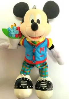 ミッキーマウス　ぬいぐるみバッジ　トゥーンタウン