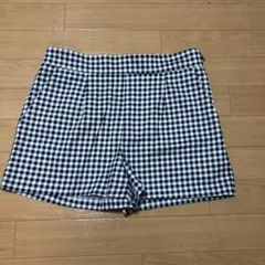 美品！Forever21 レディースチェック ショートパンツ キュロット
