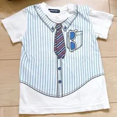 サイズ90★LITTLE BEAR CLUB フェイク柄Tシャツのサムネイル