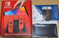 Switch有機ELモデル　箱+ディスプレイ+ガラスフィルムb