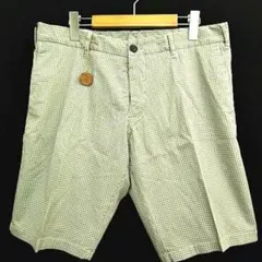 J.W.BRINE 千鳥柄ショートパンツ　未使用品　サイズ50のサムネイル