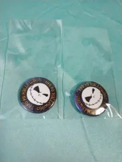 ナイトメアビフォアクリスマス ジャック・スケリントン 缶バッジ 2個セット