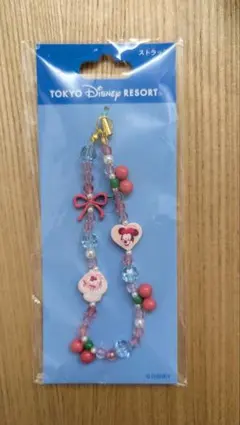 東京ディズニーリゾート　ミニー　さくらんぼ　ストラップ