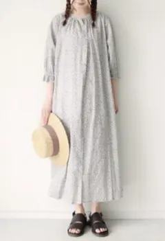 サマンサモスモス 五分袖 小花柄ワンピース