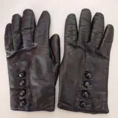 イタリア製　レザー手袋 黒