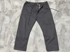 グレー イージーパンツ ゴムウエスト