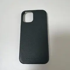 iPhone 12 mini 用 深緑レザーケース