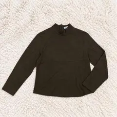 PINORE ピノーレ ウールシルク ハイネック 長袖カットソー 40