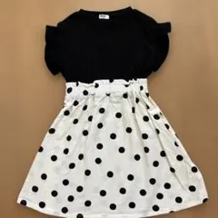BREEZE 半袖ドット柄ワンピース 110 美品