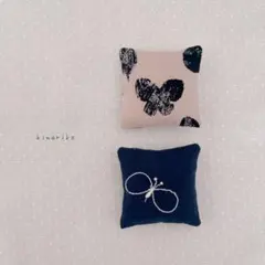 ドール用のクッション　ミナペルホネン handmade 2点セット
