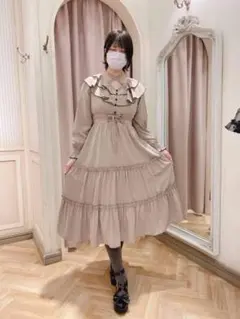 ティアードワンピース ロングワンピース