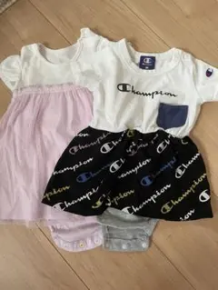 女の子 ベビー 80 90 まとめ売り ロンパース