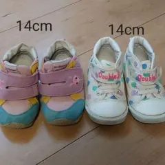 Mikihouse　14cm　スニーカー　2足セット