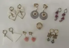 多様なデザインの　イヤリング　リング