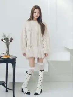 Darich ローズモチーフニットチュニック