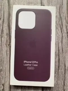 新品iPhone 13 Pro レザーケース　ダークチェリー純正のサムネイル