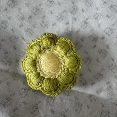 ハンドメイド 花モチーフ ブローチ ヘアクリップ