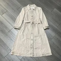 Cacharel/ベージュ トレンチコート ウエストベルト付き/S