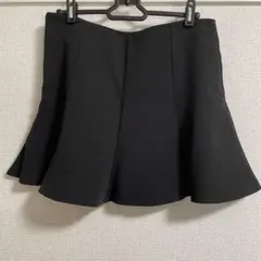 ブラック フレアミニスカート