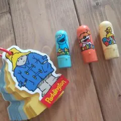 平成レトロ セサミストリート スタンプ パディントン メモ帳 文房具のサムネイル