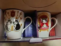 わちふぃーるど ダヤン　マグカップ 2個セット【非売品】ペアマグ　猫デザイン
