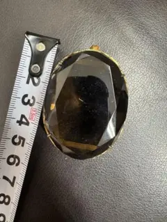 スモーキークォーツ？　帯留