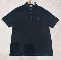 美品 LACOSTE ラコステ 半袖ポロシャツ 白ワニ 鹿の子 ブラック 5