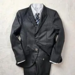 フォーマルスーツ 4点セット 男の子 140 卒服 光沢 冠婚葬祭 卒業式