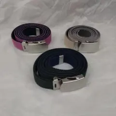 リバーシブルストレッチベルト 3色セットのサムネイル
