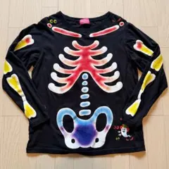 ディズニーランド　ハロウィン　長袖　ロンT Tシャツ　骨のサムネイル