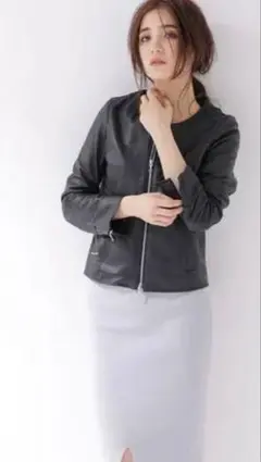 ナノユニバース　レザージャケット　ライダース