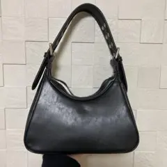 MOUSSY EYELET ROUND ハンドバッグ BLK