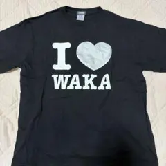 I♡waka Tシャツ 黒 MIKADO