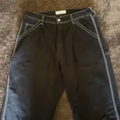 メンズ　ブラックカーゴパンツ　rageblue