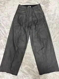 saby デニムワイドパンツ Mサイズ 日本製 コットン100％ インディゴのサムネイル