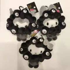 黒ミャクミャクなりきりぬいぐるみ カラビナ付きサンリオ