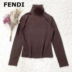 FENDI フェンディ タートルネック カットソー トップス ロゴ 42
