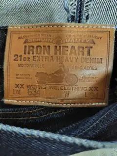 IRON HEART アイアンハート 21oz ストレートデニム 634 W32のサムネイル