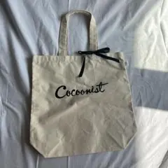 Cocoonist トートバッグ アイボリー リボン付き