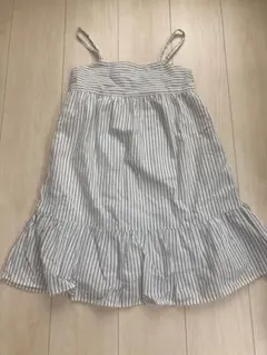 ユニクロ　ノースリーブストライプワンピース　130