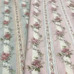 宮崎順子オリジナル布　ローズボーダー　2枚セット