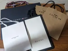 ショップ袋セット GUCCI COACH TOMMY HILFIGER