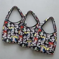 【新品】THE POWERPUFF GIRLS エコバッグ 3点セット《三人分》のサムネイル