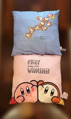 星のカービィ　カービィplay with ワドルディ 超BIGクッション 全2種