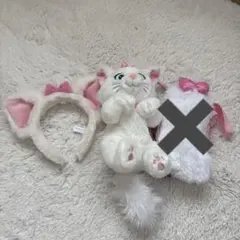 ディズニー　マリーちゃん　カチューシャ　ショルダーバッグ　3点セット