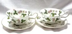 【値下げ】　Wedgwood ワイルドストロベリー　カップ&ソーサー