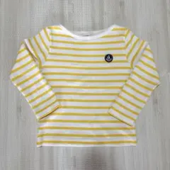 PETIT BATEAU 長袖カットソー ボーダー イエロー　美品